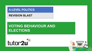 A-Level Politics Revision Blast | Voting Behaviour & Elections | 10 Feb 2021