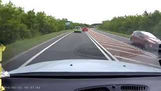 AO64LAE dangerous solid white line overtake