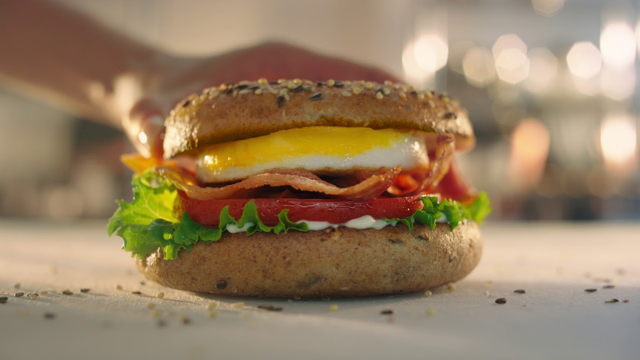 McDonald's New Bagel Sandwiches YouTube