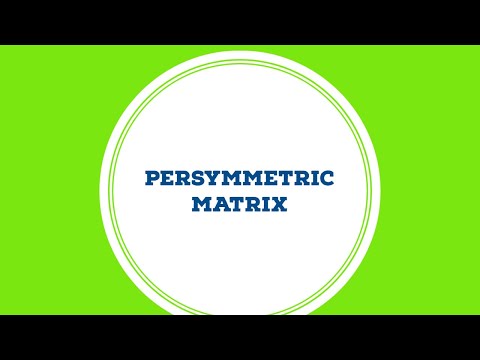 PER SYMMETRIC MATRIX | TYPES OF MATRICES | VERY EASY