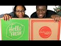 HELLO FRESH vs CHEFS PLATE WHICH IS BETTER? || We Tried Hello Fresh And Chefs Plate For 3 WEEKS