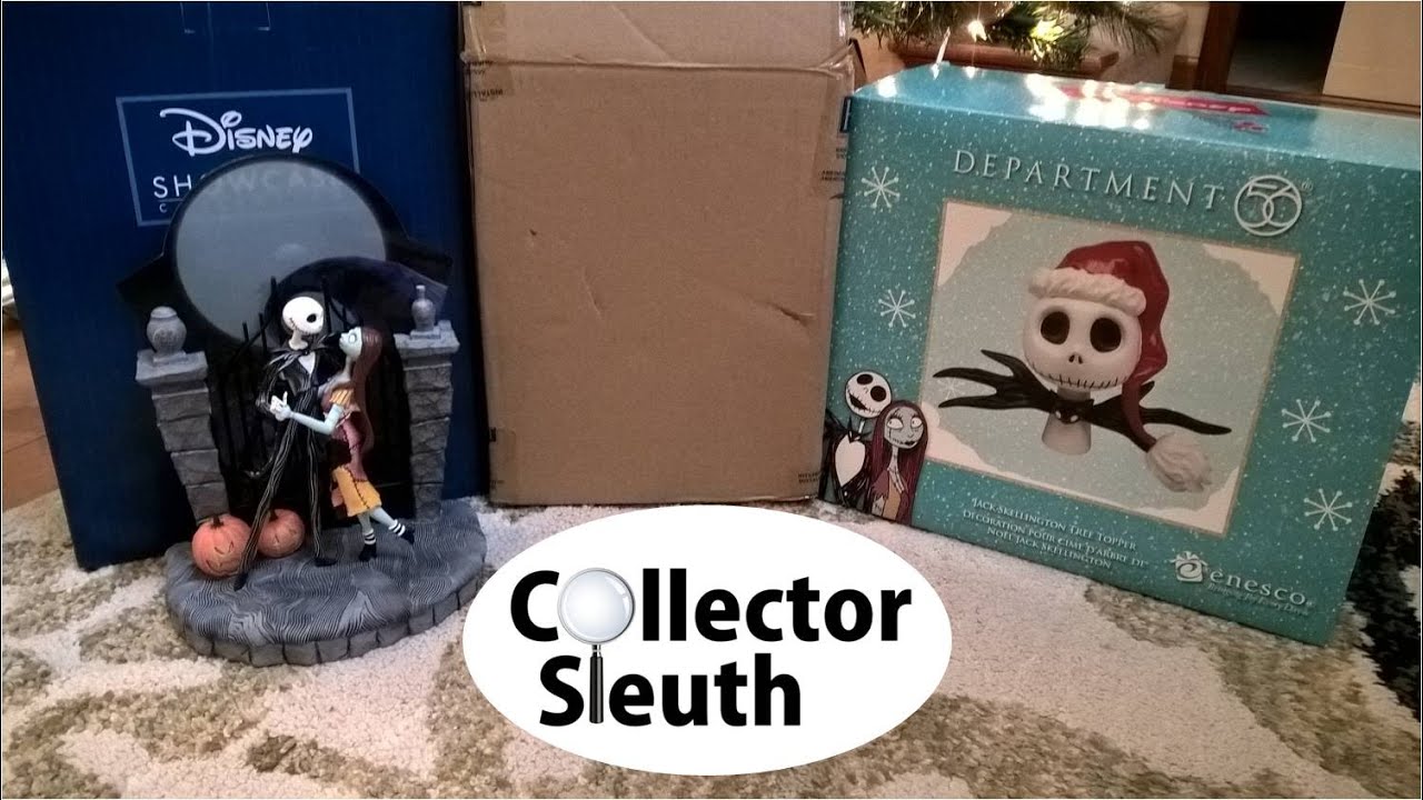 Nightmare Before Christmas Bradford Spooky Celebration, Enesco Jack & Sally Statue, Dept 56 Topper