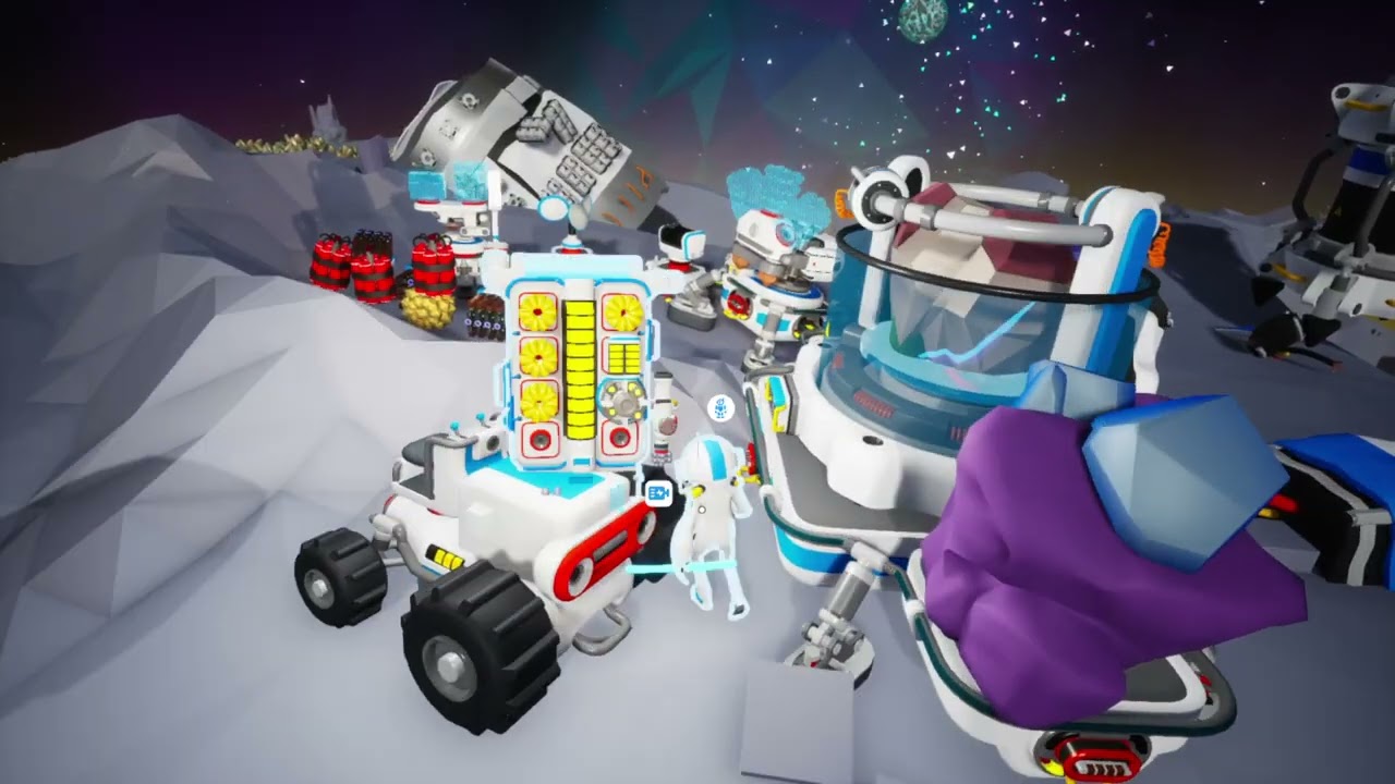 Astroneer, first time playing 2025 - 16 mr bouncy with soap bar wheels