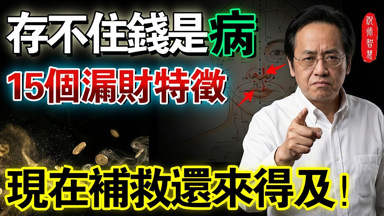 為什麼你存不住錢？倪师：真正的有錢人，身上都藏著這15個特徵！普通人具備3個就能逆天改命！#倪海厦 #中醫養生 #面相學 #招財風水 #經方