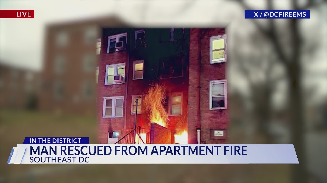 Man rescued, critically injured after Southeast DC apartment building ...