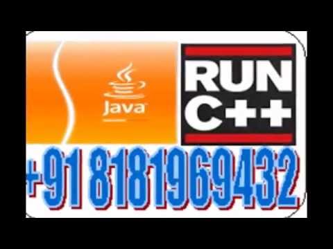 JAVA , C++ ONLINE TUTOR IN DELHI/NCR . CALL 08181969432 FOR 1 TO 1 CLASSES.