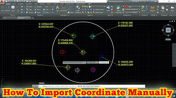 How To Input Coordinate (E,N) In Autocad Manually || How To Set Sem Coordinate Of Another Drawing