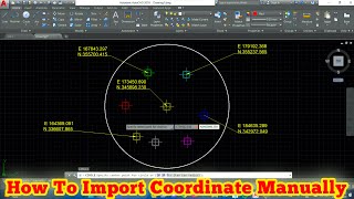 How To Input Coordinate (E,N) In Autocad Manually || How To Set Sem Coordinate Of Another Drawing