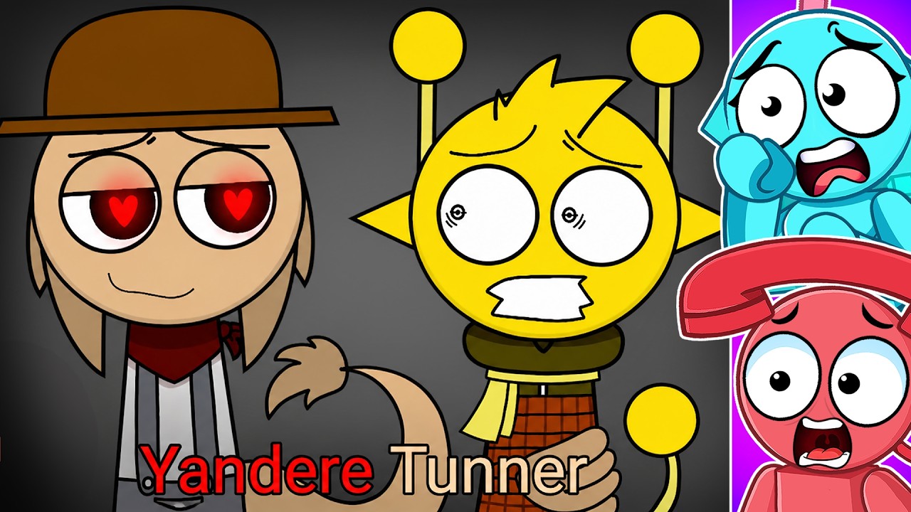 Reacting to Sprunki YANDERE TUNNER Story (FULL MOVIE)