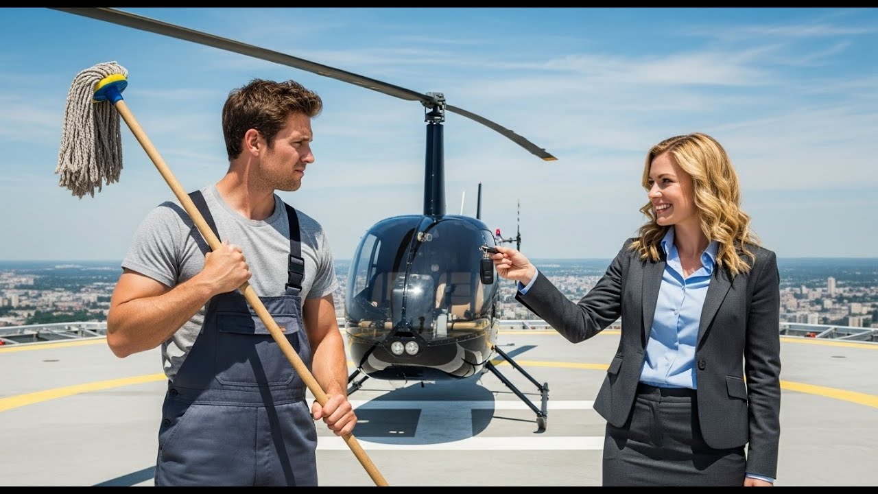 „Poprowadź ten helikopter, a cię poślubię” — zażartowała szefowa… aż poznała, kim on był