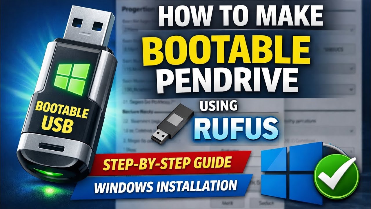 How to Create Bootable USB Pendrive Using Rufus | Step-by-Step Guide ...