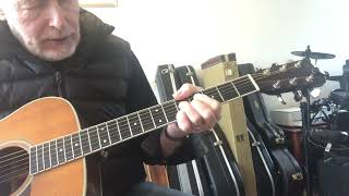 E blues comping ideas by Max Milligan. Martin M36.