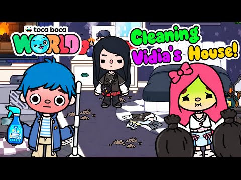 Cleaning Vidia's House! - Toca Life World
