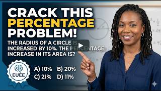 CRACK THIS PERCENTAGE PROBLEM! | EUEE Aptitude Test Prep