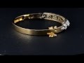 A FRENCH VICTORIAN 3.60 CT OLD DIAMOND RIVIERE BANGLE BOXED!