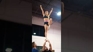 This Was A Clean Sequence With Kaylee #Sportshorts #Acro #Cheer #Stunts #Workout #Work #Fitness