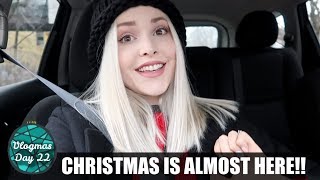 FINISHING OUR CHRISTMAS SHOPPING \& WRAPPING GIFTS | Vlogmas Day 22