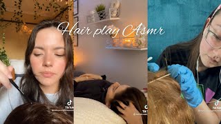 Asmr lice checking and hair play for extreme triggers | TikTok compilation