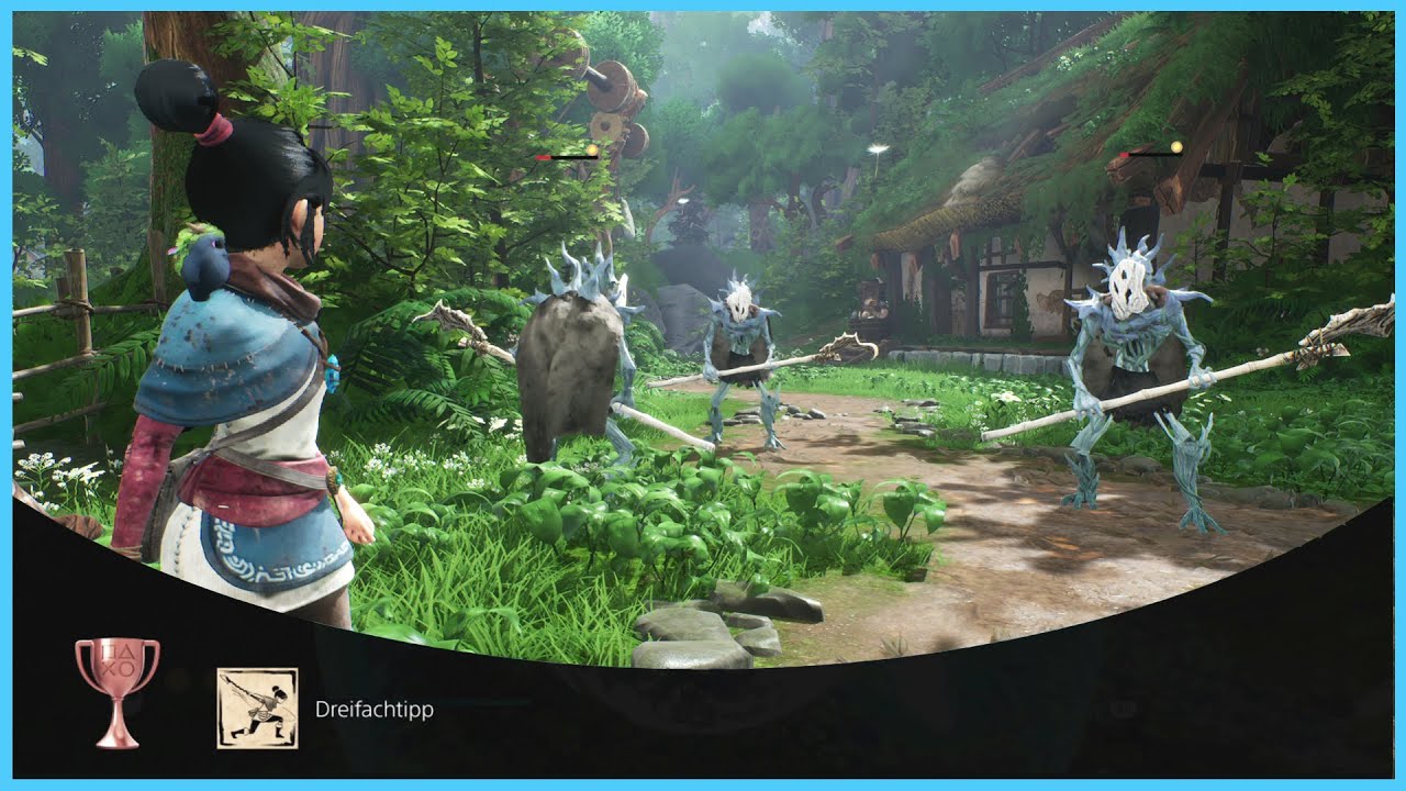 KENA - Dreifachtipp - Trophäe - Wie du mit einem Schlagangriff drei Gegner zerstörst - Guide - PS5