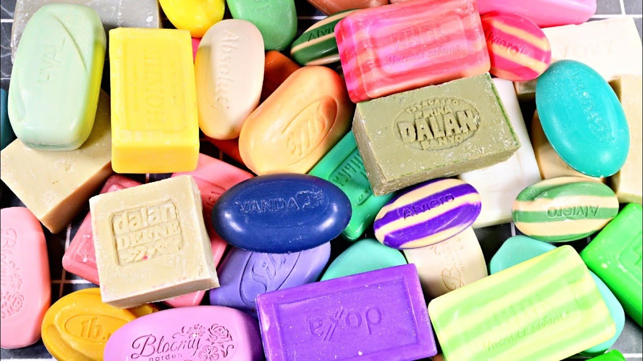 ASMR SOAP. ❤️❤️Резка сухого мыла. Satisfying video❤️❤️