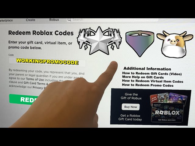Roblox promo codes list