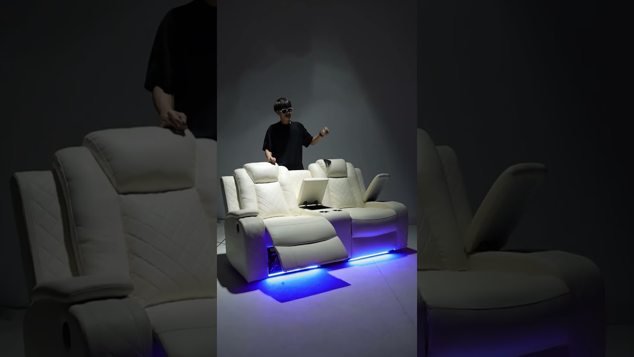 💺 Double Recliner Sofa – perfect for couples!