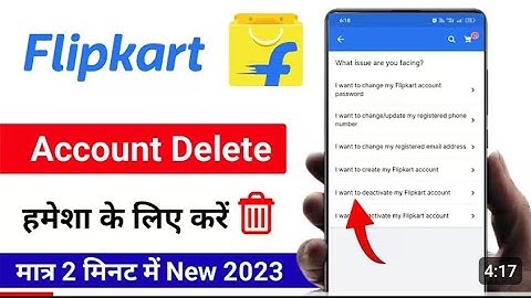 Flipkart Account Delete Permanently | Flipkart account delete kaise kare | Flipkart account delete
