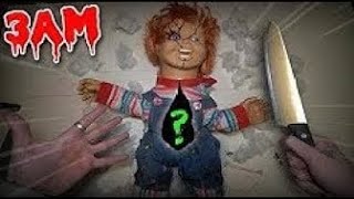 (SCARY) CUTTING OPEN HAUNTED CHUCKY DOLL AT 3AM!! WHAT'S INSIDE HAUNTED DOLL