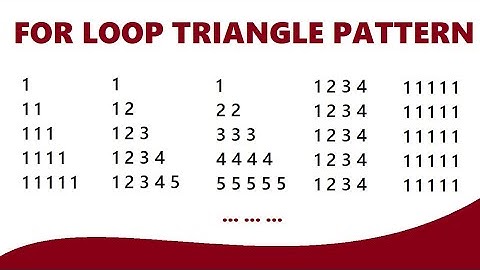 For Loop Triangles | For Loop Pattern Printing | seba | class 10 | hslc | Computer Science