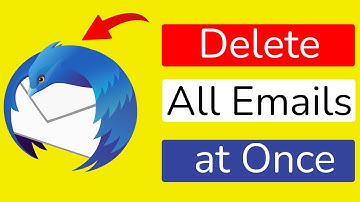 How to delete all emails at once in Thunderbird?