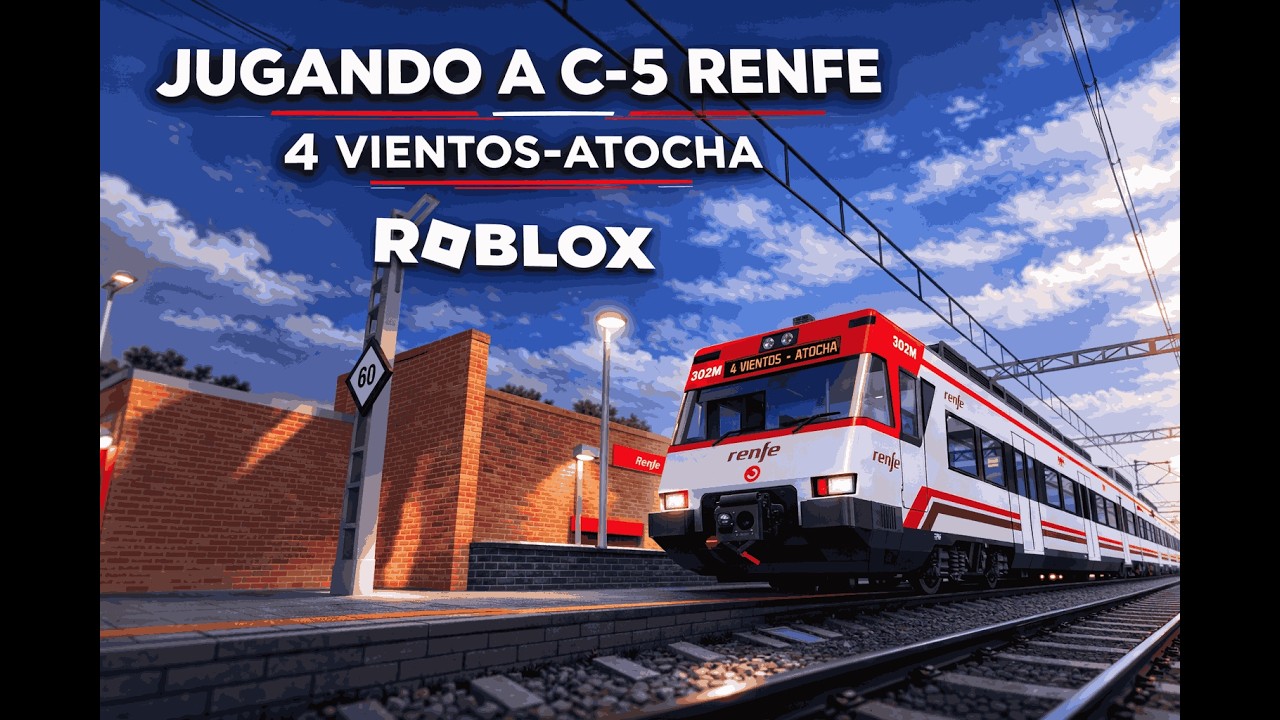 Jugando a La C-5 desde 4 vientos hasta ATOCHA Parte 2 ·ROBLOX· |AlejandroGaimingOficial| #roblox