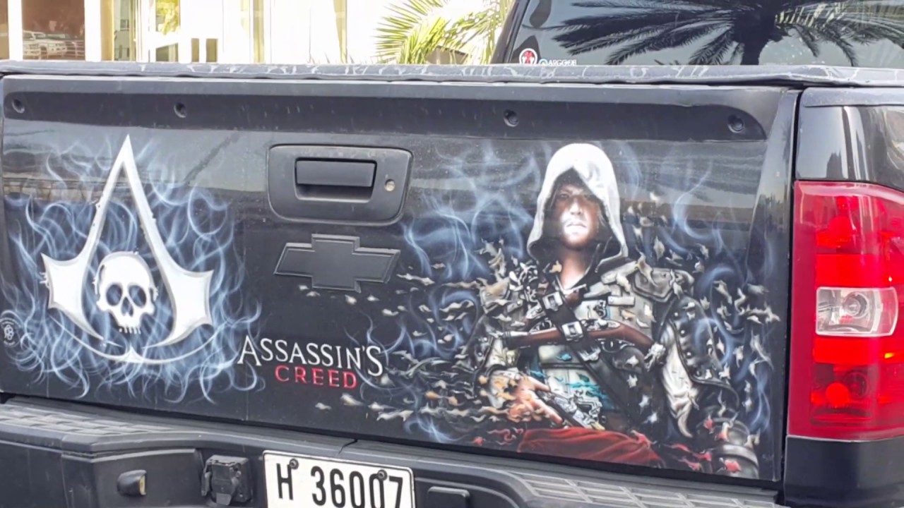 Assassins Creed Chevrolet Car in Dubai 07.01.2017 - YouTube