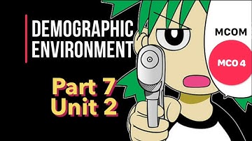 PART 7 | Unit 2 | Socio Cultural Environment | MCO 4 MCOM 2nd year IGNOU