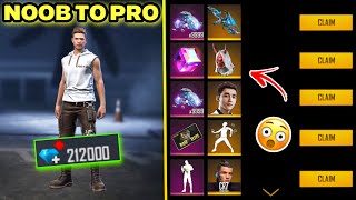 Buying 212000 Diamond 😱 To Make Noob Account To Pro 🔥 free fire