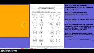 Compare Fractions Using Cross Multiplication