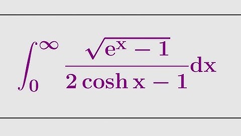 A very cool hyperbolic integral