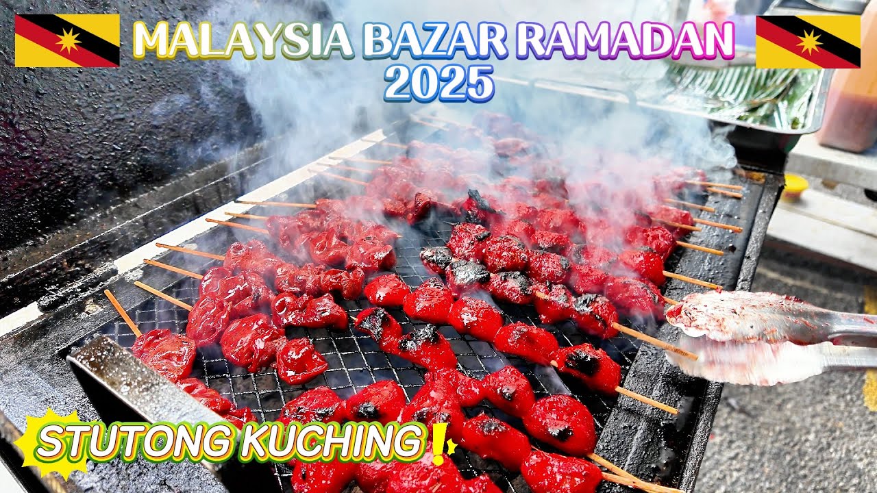 Bazar Ramadan Stutong Kuching Sarawak 2025 | Bazaar Ramadhan | Malaysia Street Food | 2025集市斋戒月