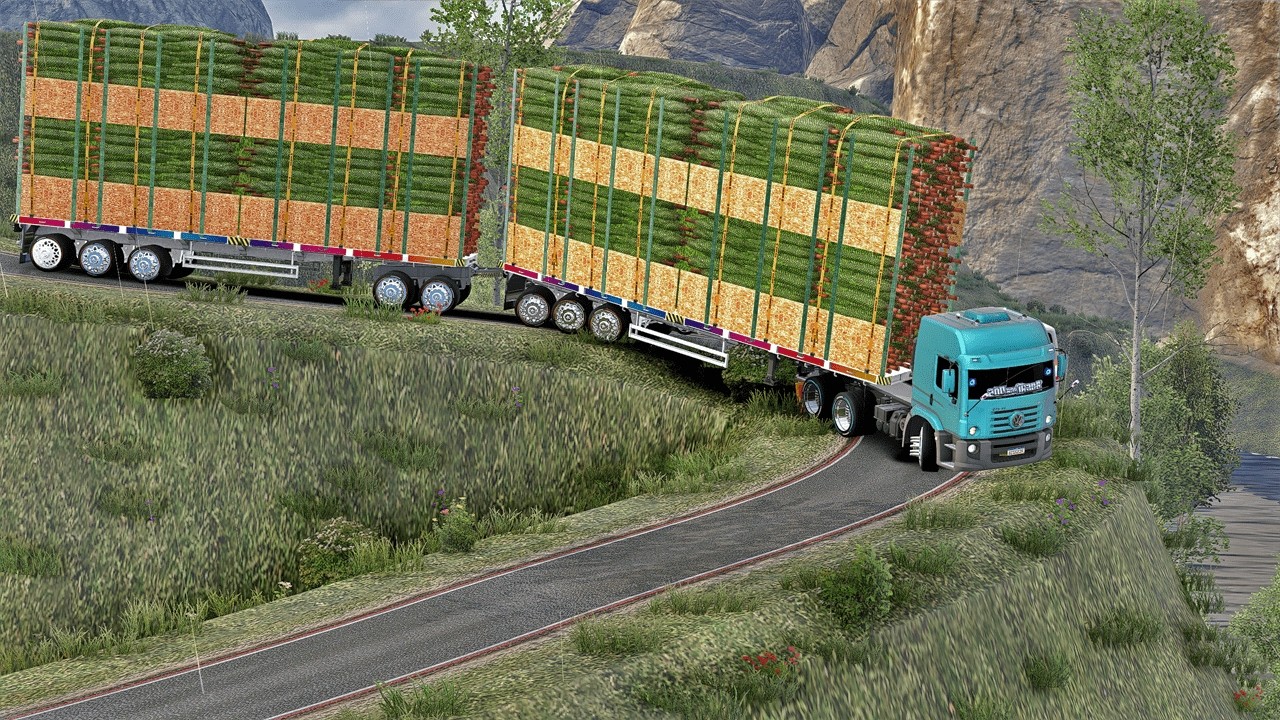 WOULD YOU DRIVE THIS? The Most Terrifying Mountain Turn Ever Recorded! |  Euro Truck Simulator 2