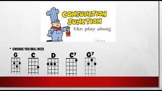 conjunction junction uke play along beginner