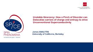 Talk - Quantum Materials and Quantum Information Science 2026 - James ANALYTIS, Uni of California