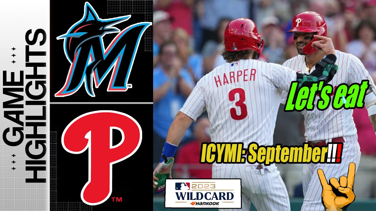 Marlins vs. Phillies NL Wild Card Game 2 Highlights (10/4/23) MLB Postseason Highlights 2023