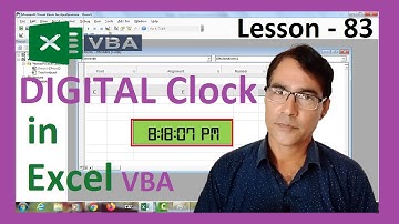 How to Make Digital Clock in Excel VBA | Excel VBA Digital clock | Excel VBA lesson - 83