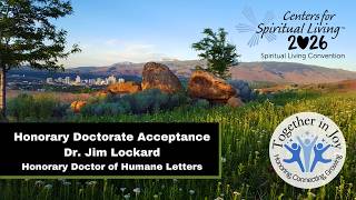 Rev. Dr. Jim Lockard Accepting the Honorary Doctor of Humane Letters