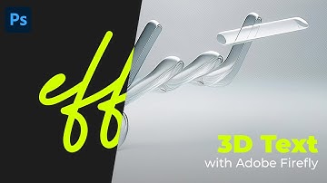Adobe Firefly: Create Stunning 3D Glass Text Effects (AI Text Tutorial)