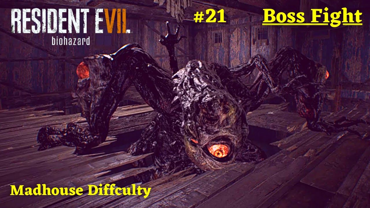 Resident Evil 7 : Madhouse Difficulty | Mutated Jack Boss Fight | Part 21