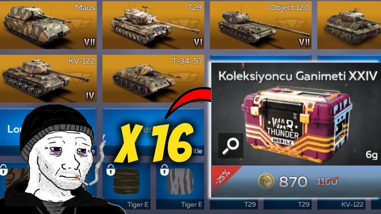 Historical trophy gambling XXI / War Thunder Mobile / why must i do this