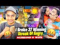 First time broke 37 winning streak  aditech vs angry husband  wife       free fire