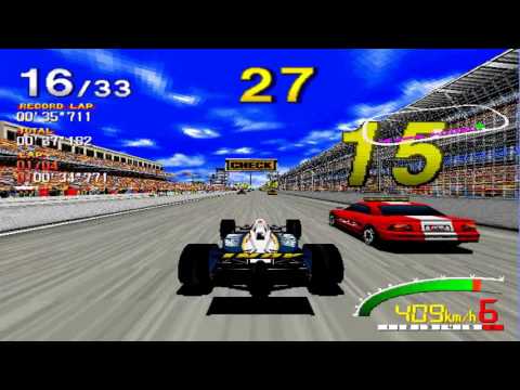 Indy 500 Sega Model 2 Indy Car Vs Pace Cars 