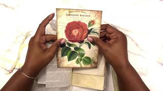 *SOLD* French Iris JUNK JOURNAL Flip Through | Project Share | Scrapcraftastic Junk Journal Ideas