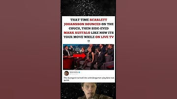 Scarlett Johansson And Mark Ruffalo On Live TV